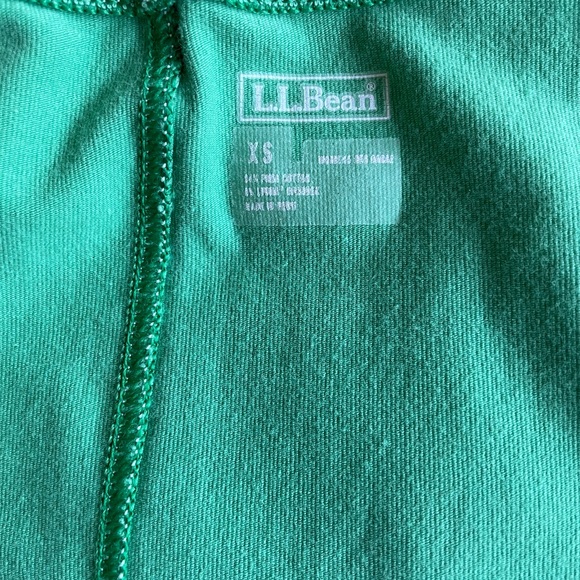 L.L. Bean Green Pima Cotton Crew Neck Top Size XS - Picture 8 of 10